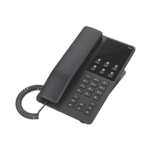 Teléfono IP Hotelero Wi-Fi, 2 líneas SIP con 2 cuentas, codec Opus, IPV4/IPV6, color negro, con gestión en la nube GDMS GHP621W-AD-1-l