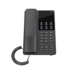 Teléfono IP Hotelero Wi-Fi, 2 líneas SIP con 2 cuentas, codec Opus, IPV4/IPV6, color negro, con gestión en la nube GDMS GHP621W-AD-2-l