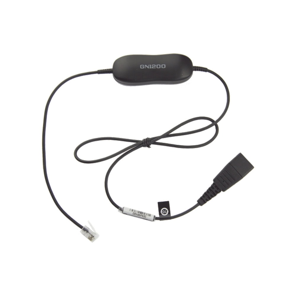 GN1200S-l Jabra GN1200 cable con conexión QD y RJ-9 (88001-99) GN-1200-S 1