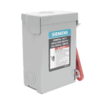 Interruptor de seguridad cerrado de doble ruptura. Interruptor de serie A, 2 polos, 2 hilos sin fusible, uso general. GNF221A-AD-2-l