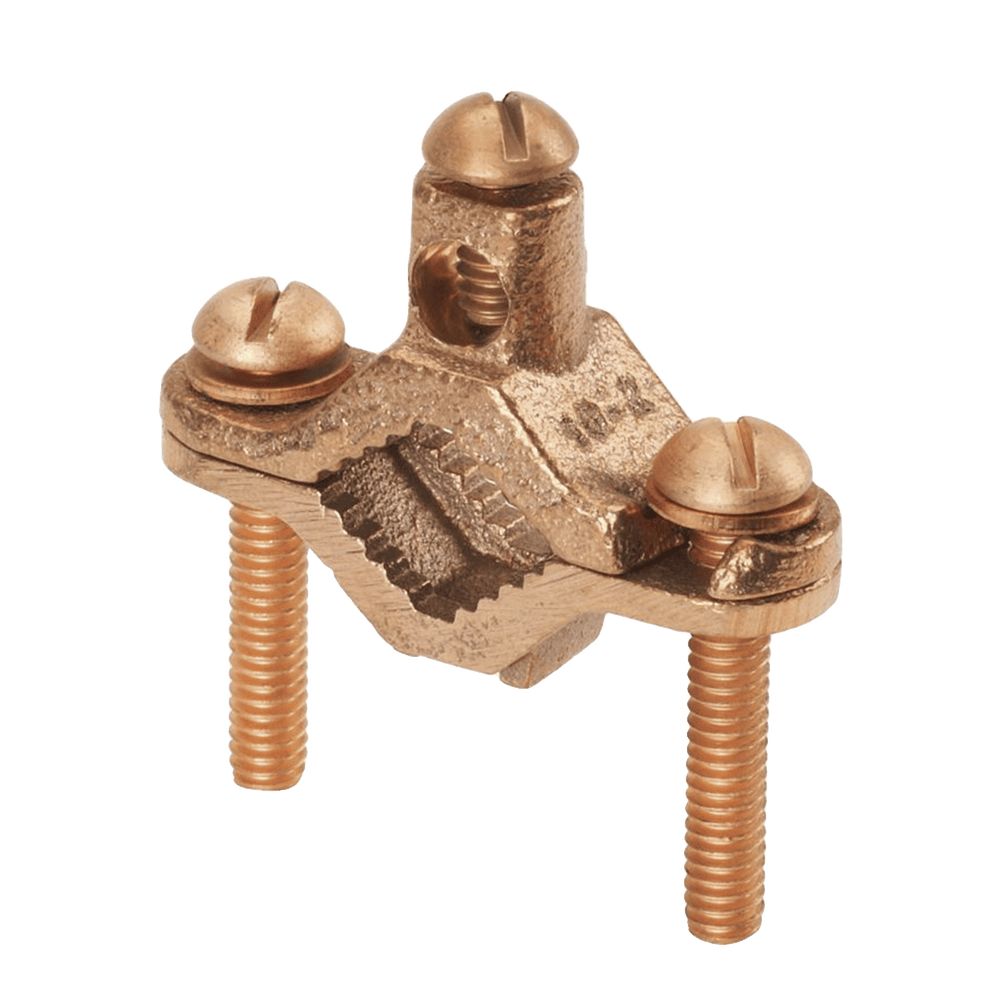 GPC21DC-l Abrazadera de Bronce para Tierra Física para Conductor 2 AWG, 1 Pieza GPC2-1D-C 1