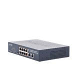 Switch de Escritorio No Administrable / 8 Puertos 10/100/1000T PoE+ 802.3at / 2 Puertos Uplink 10/100/1000T / Presupuesto PoE 120 Watts / Modos Estándar, VLAN y Extend / Distancia Extendida 250 mts / Rackeable GSD1008HP-AD-2-l-1