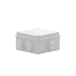 Caja Estanca de PVC Para Derivación y Conexión, 6 Entradas, Tapa Atornillada,100x100x50 mm (Área Interna), Uso Exterior IP55, Material que no Propaga el Fuego y Libre de Hálogenos GW44004-AD-3-l-1