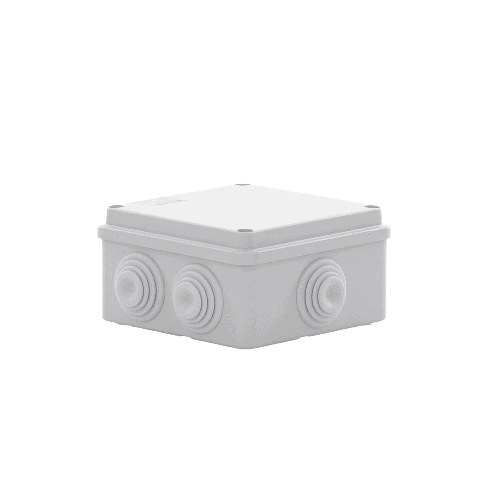 GW44004-AD-3-l-1 Caja Estanca de PVC Para Derivación y Conexión, 6 Entradas, Tapa Atornillada,100x100x50 mm (Área Interna), Uso Exterior IP55, Material que no Propaga el Fuego y Libre de Hálogenos GW-44-004 2
