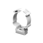 Soporte de collar (Abrazadera), PVC Auto-extinguible, cerrado para tubería de 32 mm GW50605-3