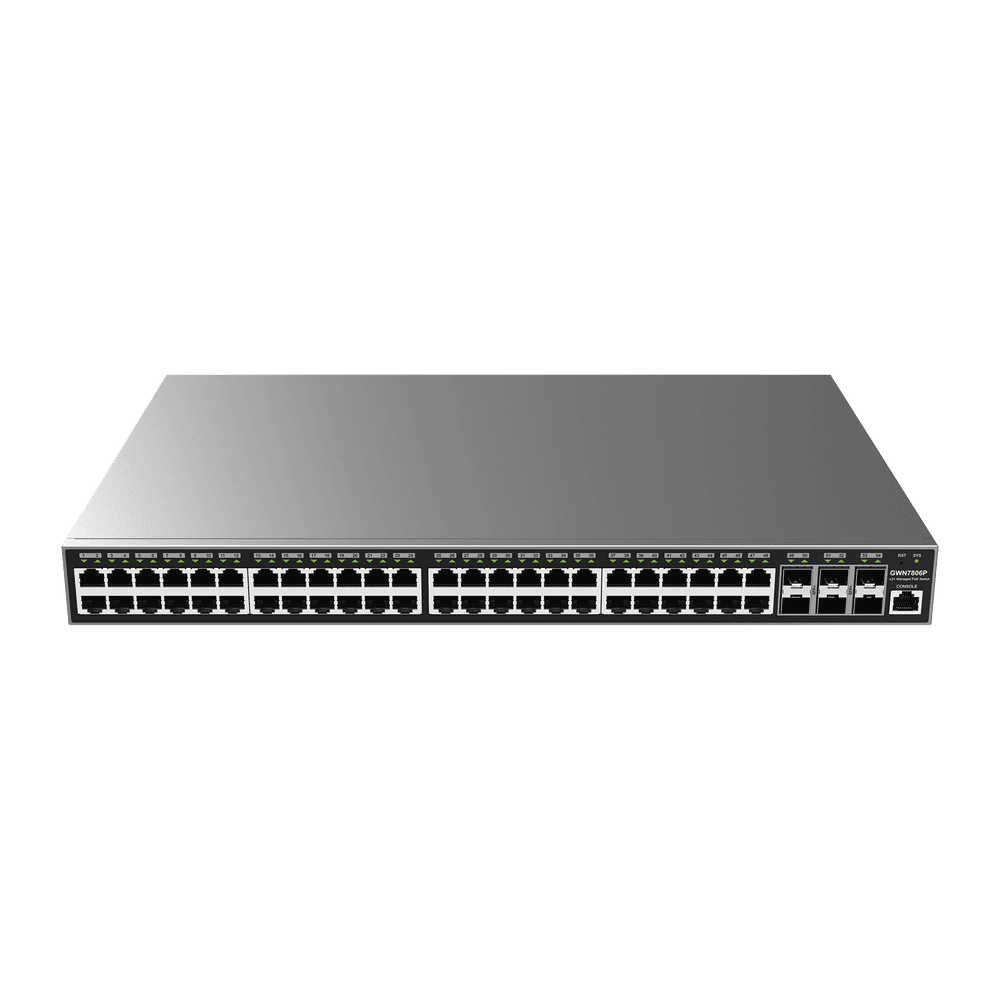 GWN7806P-AD-4-l Switch Gigabit PoE+ Administrable / 48 puertos 10/100/1000 Mbps + 6 Puertos SFP+ / Hasta 400W / Compatible con GWN Cloud. GWN7806P 5