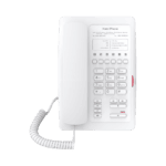 Teléfono IP WiFi para Hotelería, profesional con 6 teclas programables para servicio rápido (Hotline), plantilla personalizable con PoE H3WW-l