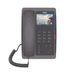 (H5W Color Negro)Teléfono IP WiFi para Hotelería, profesional de gama alta con pantalla LCD de 3.5 pulgadas a color, 6 teclas programables para servicio rápido (Hotline) PoE H5WB-l