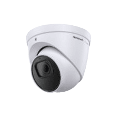 Turret IP 5 Megapixel / Lente 2.8 mm / 40 mts IR / Ultra Baja Iluminación / NDAA / ONVIF / Exterior IP67 / H.265 / IA (Filtro de Humanos y Vehiculos) / Merodeo / Conteo de Personas / PoE / Audio y Alarmas I/O / Serie 35 / Honeywell Security