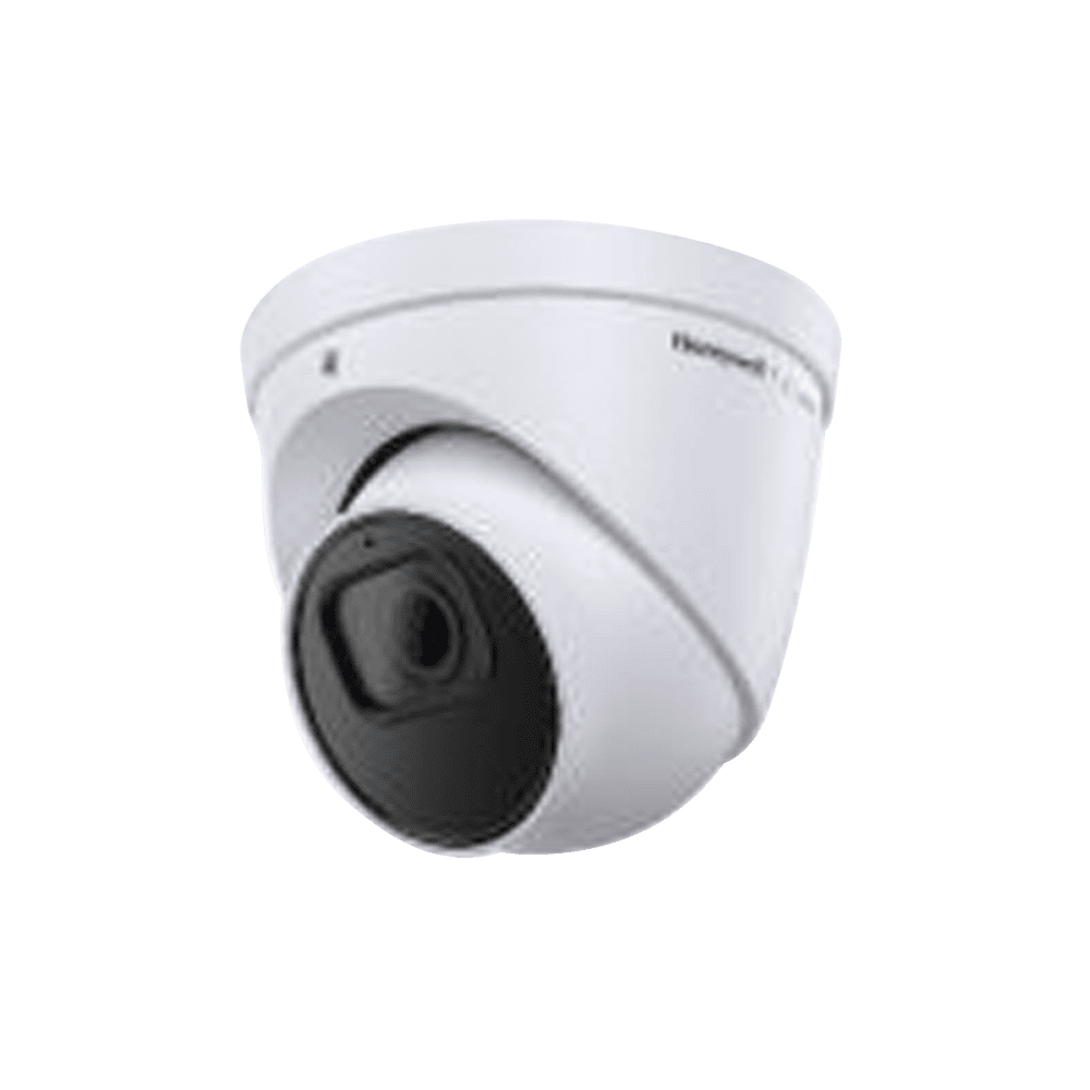 HC35WE5R3-l Turret IP 5 Megapixel / Lente 2.8 mm / 40 mts IR / Ultra Baja Iluminación / NDAA / ONVIF / Exterior IP67 / H.265 / IA (Filtro de Humanos y Vehiculos) / Merodeo / Conteo de Personas / PoE / Audio y Alarmas I/O / Serie 35 / Honeywell Security HC35WE5R3 1