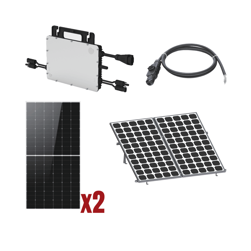 HMS1000KIT1-l Kit Solar Interconexion / 1kW 220Vca / Microinversores HOYMILES / Montaje Incluido HMS1000KIT1 1