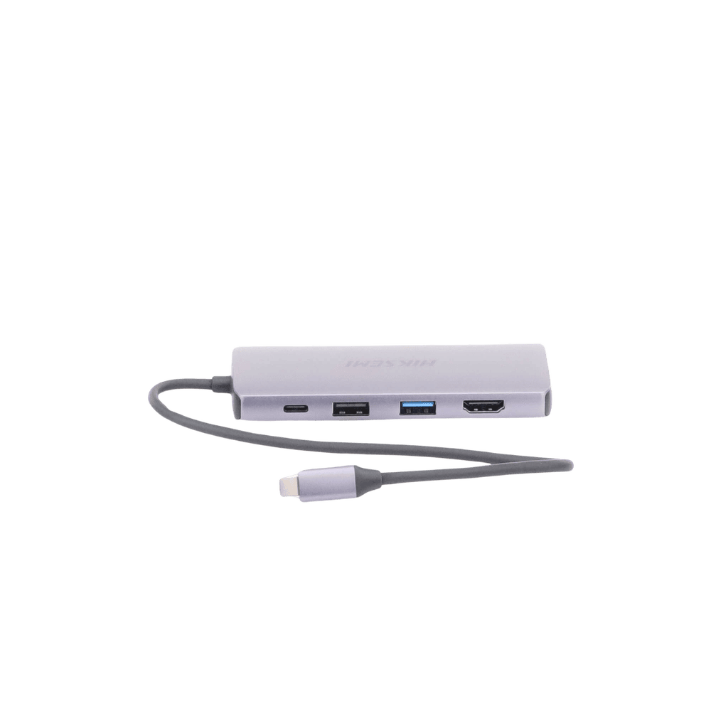 HSHUBDS8-AD-5-l Hub (Adaptador) USB - C / 8 en 1 / 1 Salida HDMI (4K) / 1 Salida USB 2.0 / 3 Salidas USB 3.0 / 1 Salida SD (Memoria SD) / 1 Salida TF (Micro SD) / 1 Entrada USB - C (Carga Rapida / 100 Watts) HS-HUB-DS8 6
