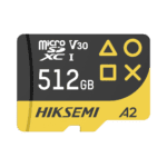 Memoria microSDXC / 512GB / Velocidad 200MB/s Lectura / 150MB/s Escritura / V30 U3 A2 / Gaming / Compatibilidad Amplia HSTFG3_512G-l