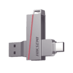Memoria USB Dual de 128 GB / USB-C y USB-A / Transferencia de Alta Velocidad / Metálica / Compatible con Dispositivos Móviles, Windows, Mac y Linux HSUSBE307C_128G-l