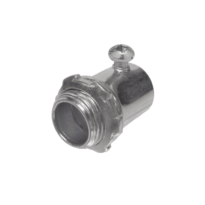 Conector de 1/2" (13 mm) para Pared Delgada con Tornillo.
