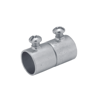 Cople de 1 1/4" (32 mm) para Pared Delgada con Tornillo.