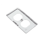 Tapa Metálica 4"X2"/ Para tomacorriente Duplex. HUB864-AD-1-l