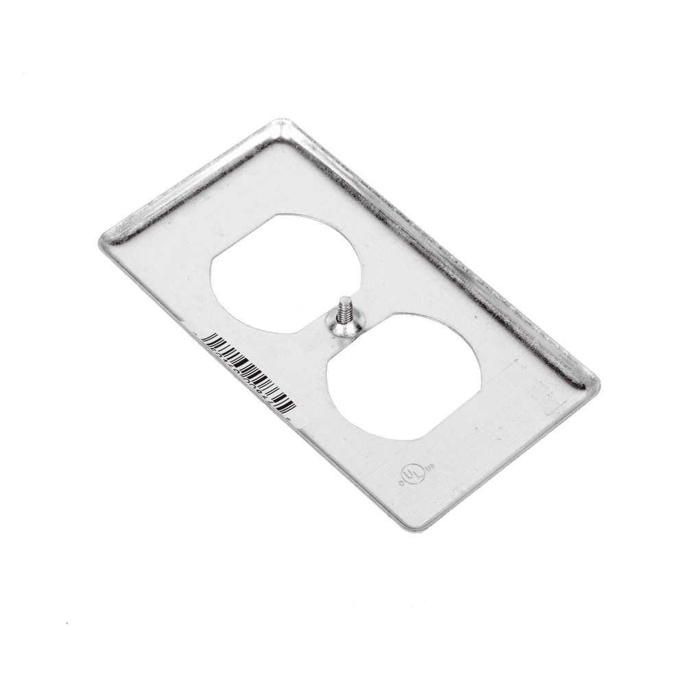 HUB864-AD-1-l Tapa Metálica 4"X2"/ Para tomacorriente Duplex. HUB-864 2