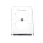 Tapa Metálica 4"X2"/ Para tomacorriente Duplex. HUB864-l