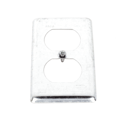 Tapa Metálica 4"X2"/ Para tomacorriente Duplex.