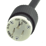 Clavija Negra 15 A 125 V CA 2 Polos 3 Hilos (NEMA 5-15P). HUBBRY5266NP-AD-3-l