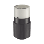 Conector de 15 A 125 V CA/ 2 Polos 3 Hilos/ Grado Industrial/ Color Blanco y Negro/ NEMA 5-15R. HUBBRY5269NC-l