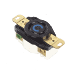 Receptáculo de Media Vuelta Industrial 30 A 250 V CA 2 Polos 3 Hilos (Nema L6-30R) Color Negro. HUBHBL2620-AD-1-l