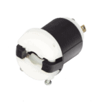Clavija Industrial con Bloqueo de Media Vuelta / 30 A 250 V CA / 2 Polos 3 Hilos / Color Blanco y Negro / Nema L6-30P. HUBHBL2621-AD-2-l