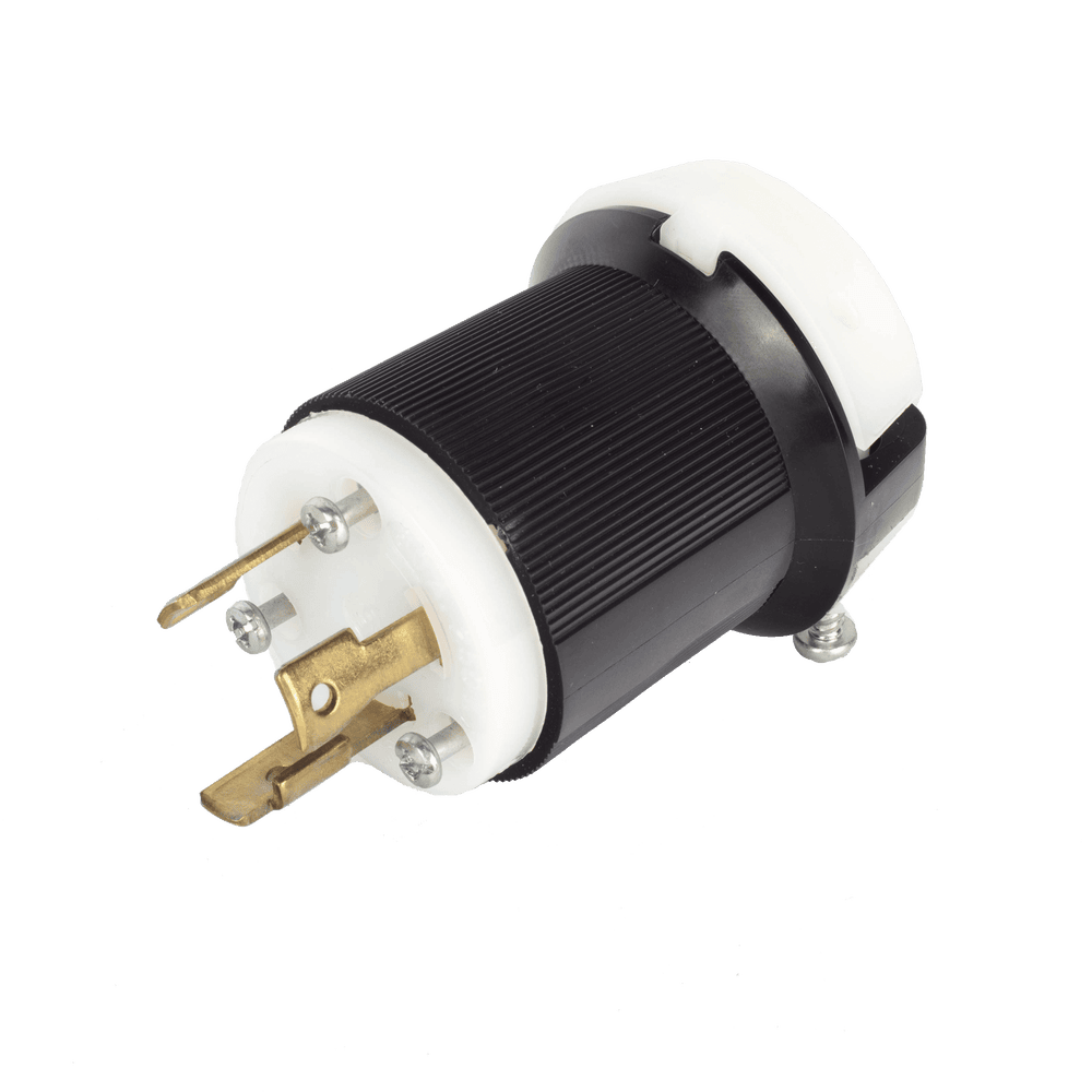 HUBHBL2621-AD-3-l Clavija Industrial con Bloqueo de Media Vuelta / 30 A 250 V CA / 2 Polos 3 Hilos / Color Blanco y Negro / Nema L6-30P. HUB-HBL-2621 4