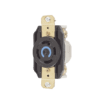 Receptáculo con Bloqueo de Media Vuelta Industrial 30 A 250 V CA / 3 Polos 4 Hilos / Nema L15-30R. HUBHBL2720-l