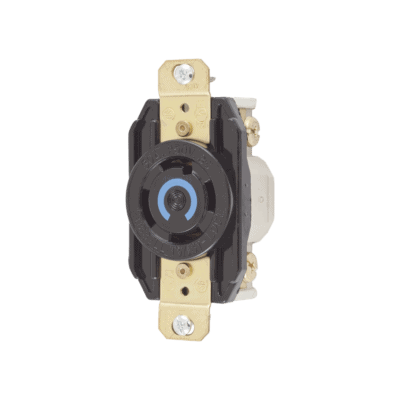 Receptáculo con Bloqueo de Media Vuelta Industrial 30 A 250 V CA / 3 Polos 4 Hilos / Nema L15-30R.