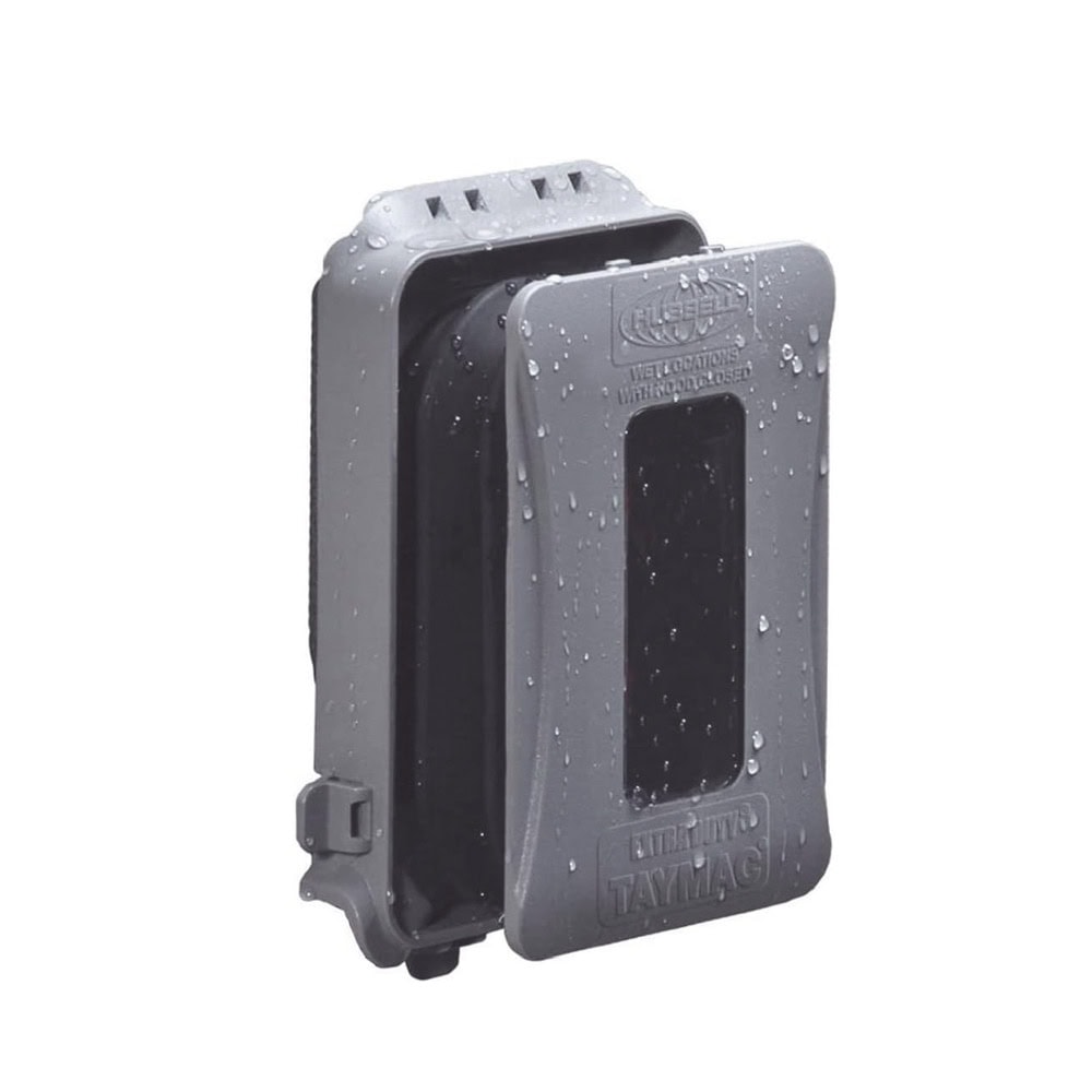 HUBML500G-FRENTE-l Cubierta Impermeable/ 1 Unidad/ Horizontal-Vertical/ Servicio Pesado/ Expandible/ Color Gris. HUB-ML500G 2