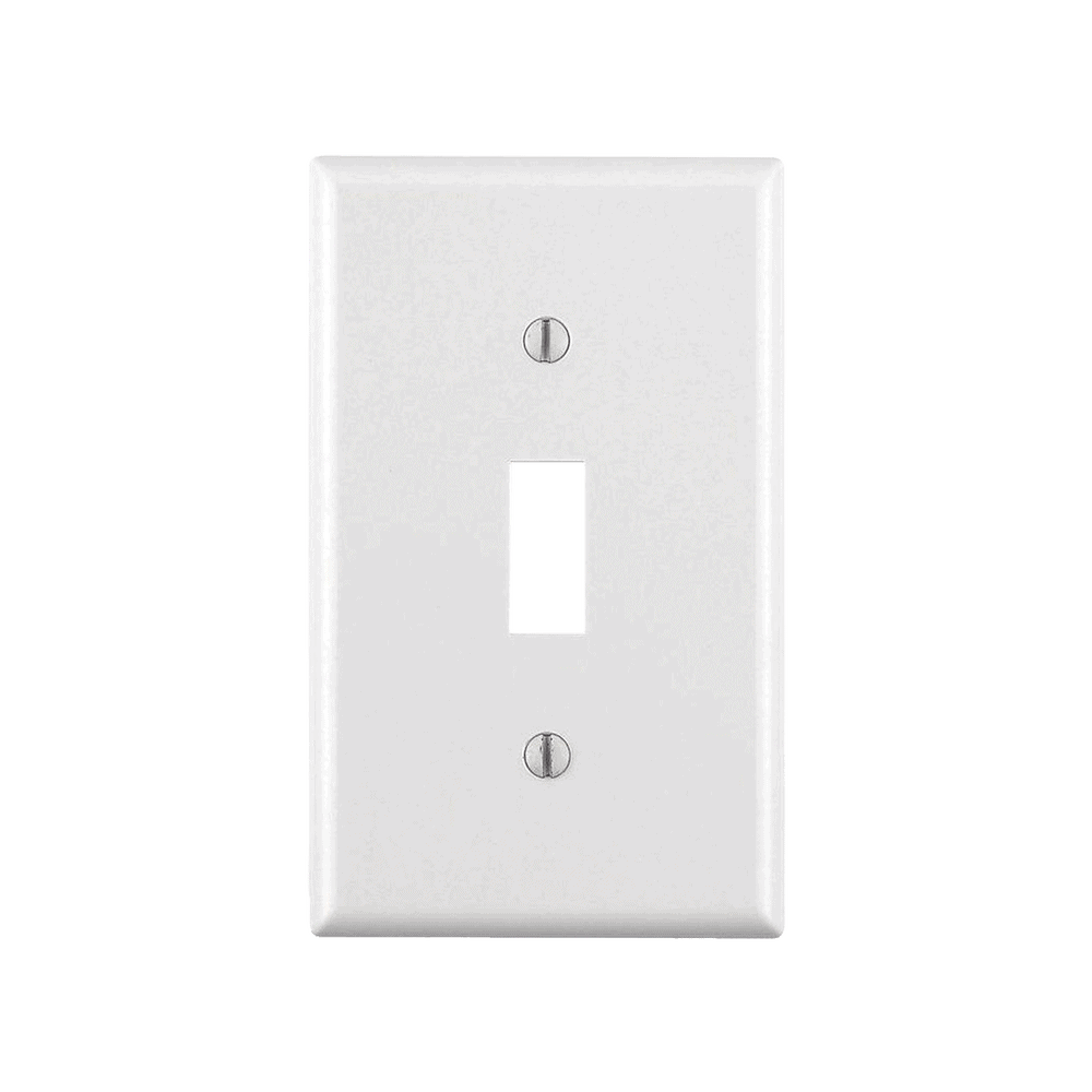 HUBP1W-l Placa para Interruptor de Palanca / Color Blanco. HUB-P1W 1