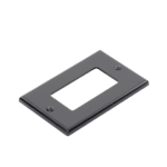 Tapa para Contacto Dúplex Color Negro. HUBP26BK-AD-3-l