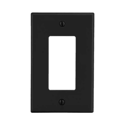Tapa para Contacto Dúplex Color Negro.