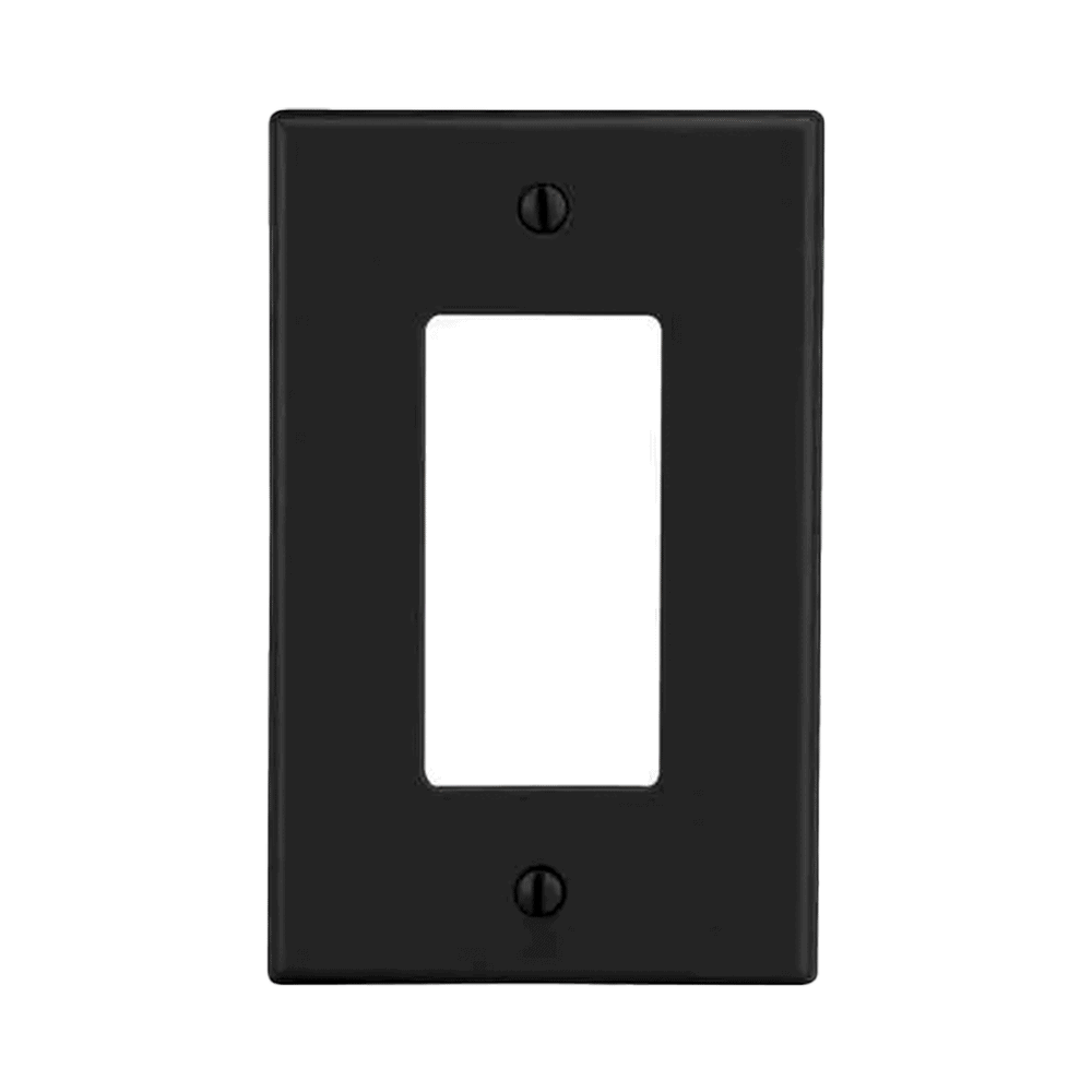 HUBP26BK-l Tapa para Contacto Dúplex Color Negro. HUB-P26-BK 1