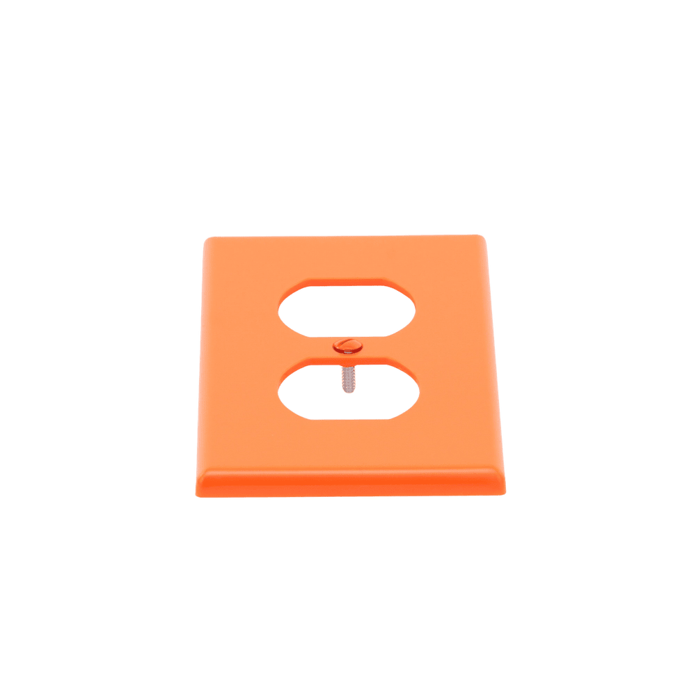 HUBP80R-AD-3-l Tapa para Contacto Dúplex Color naranja. HUB-P80R 4
