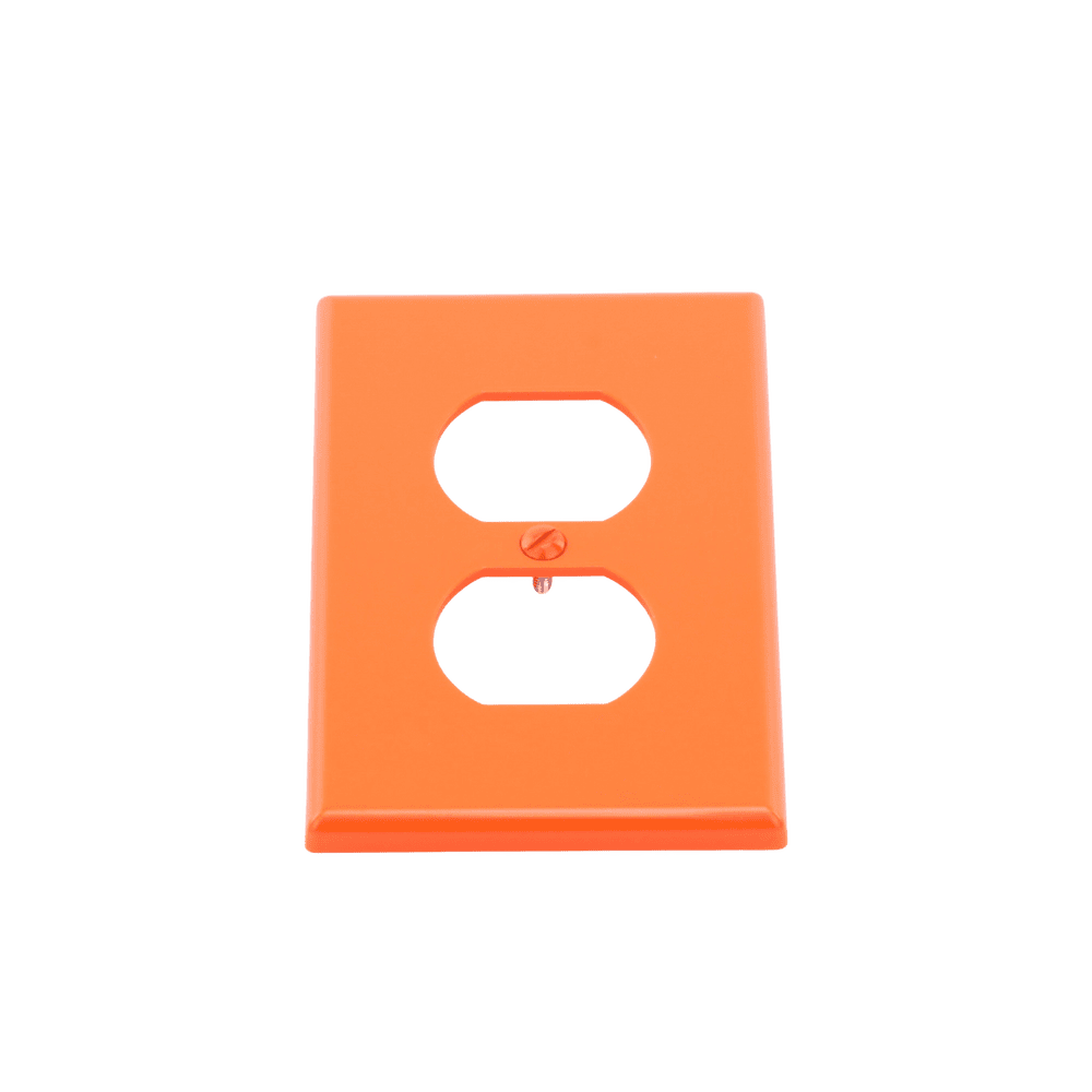 HUBP80R-AD-4-l Tapa para Contacto Dúplex Color naranja. HUB-P80R 5
