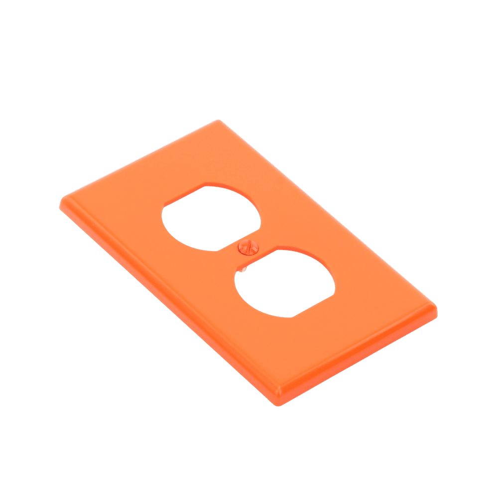 HUBP80R-AD-6-l Tapa para Contacto Dúplex Color naranja. HUB-P80R 7
