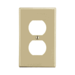 Placa de Pared para Contacto Duplex Color Marfil. HUBP8I-l