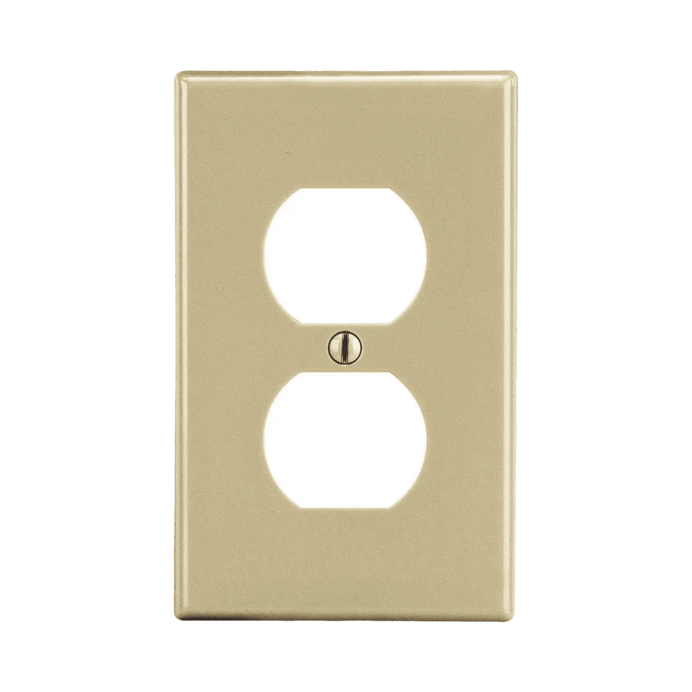 HUBP8I-l Placa de Pared para Contacto Duplex Color Marfil. HUB-P8I 1