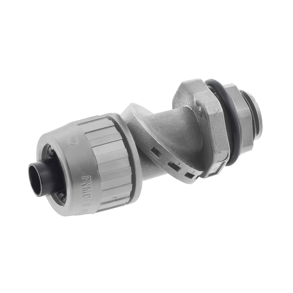 HUBPS0509NGY-LAT-IZQ-l Conector Multi Posición de Nylon de 1/2" para Tubería Liquidtight Polytuff. HUB-PS0509-NGY 2