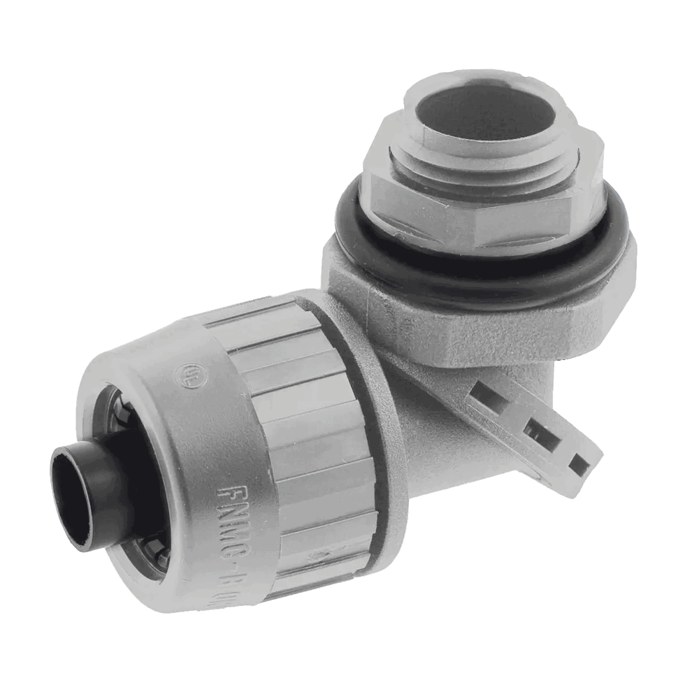 HUBPS0509NGY-l Conector Multi Posición de Nylon de 1/2" para Tubería Liquidtight Polytuff. HUB-PS0509-NGY 1