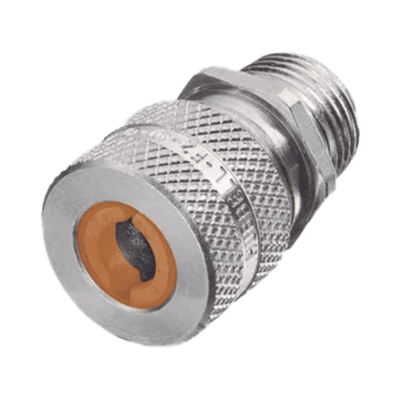 Conector de cable, de aluminio macho recto, .13 - .19" (3.2 - 4.7 mm), 3/4".