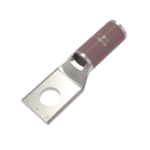Zapata Terminal de Compresión de Cobre Electrolítico Estañado de Cañón Corto para Tornillo de 1/2" y Calibre 4 AWG. HUBYA4CL6BOX-l