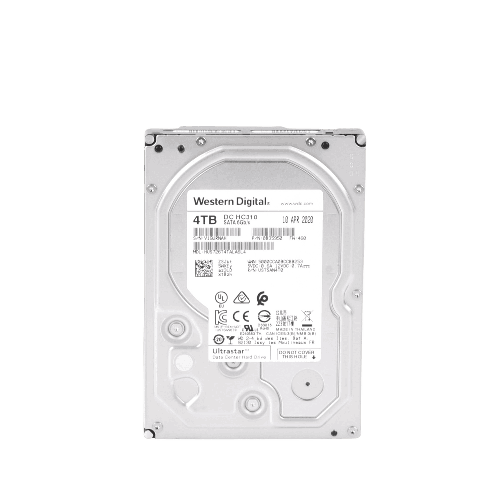HUS726T4TALA6L4-AD-3-l Disco Duro Enterprise 4 TB / Wester Digital (WD) / Serie Ultrastar / Recomendado para Data Center y NVRs de Alta Capacidad / Alto Performace HUS726T4TALA6L4 4