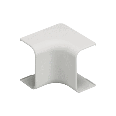 Esquinero interior, para uso con canaleta LD10, material ABS, Color Blanco Mate
