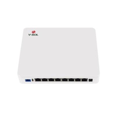 ONU Dual EPON/GPON / 8 Puertos PoE 802.3at Gigabit / Wi-Fi Doble banda 2.4 y 5 GHz / 1 Puerto SC/UPC
