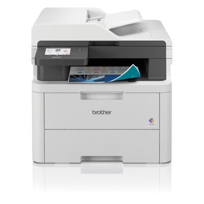 Multifuncional Láser Led Color Brother DCPL3560CDW, Impresión duplex,  hasta 27 ppm B/N/Color,  Gigabit Ethernet, Wifi 2.4/5GHz, Cama Plana Tamaño Carta