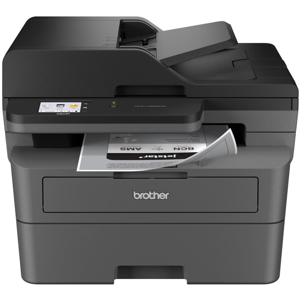 Multifuncional Láser Monocromático Brother DCPL2660DW, 36 ppm, Impresión Dúplex, Ethernet, Wifi 2.4/5GHz, Cama Plana Carta, Tóner de hasta 5,000 págs DCP-L2660DW 1